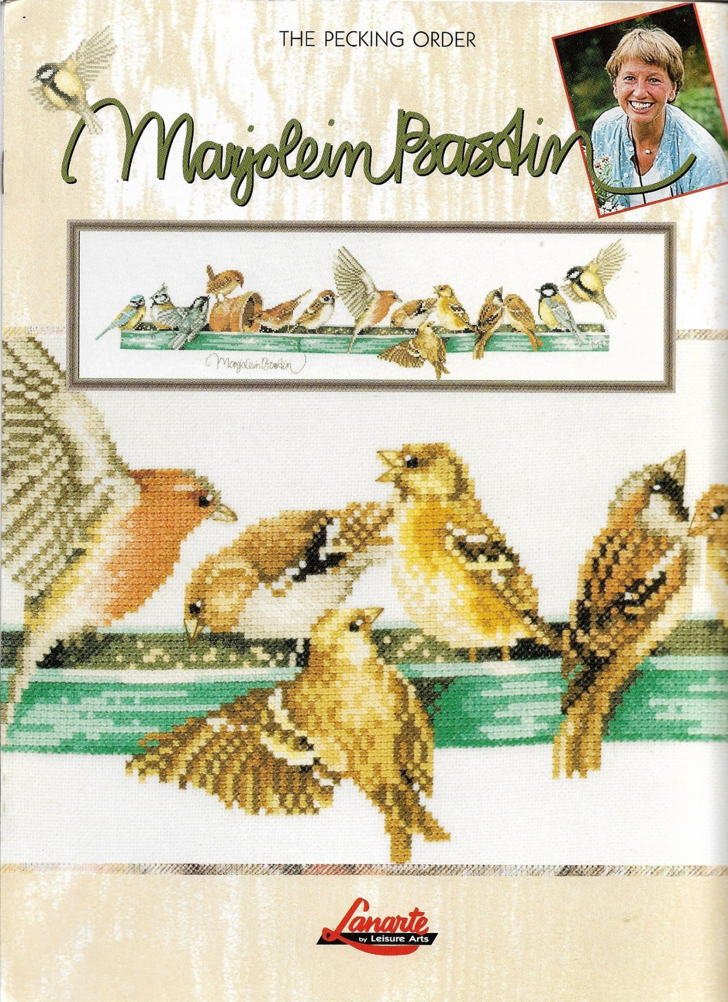 Leisure Arts Lanarte Pecking order by Marjolein Bastin 3167 bird cross stitch pattern
