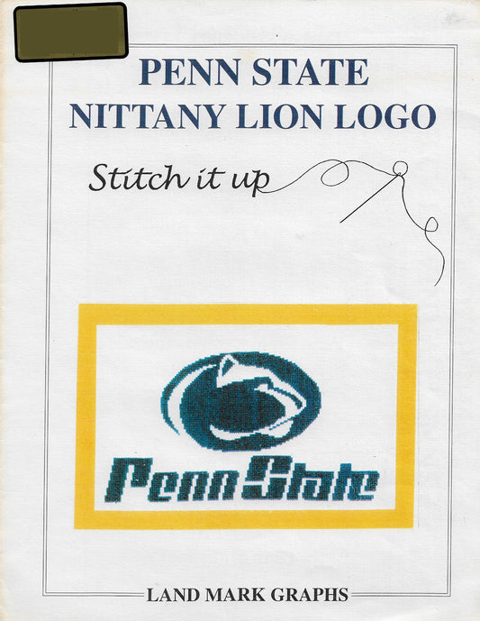 Landmark Graphs Penn State Nittany Lion Logo university cross stitch pattern