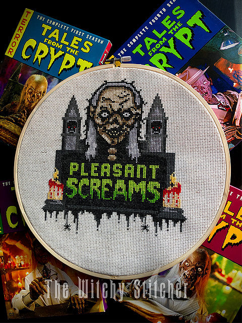 The Witchy Stitcher Pleasant Screams cross stitch pattern