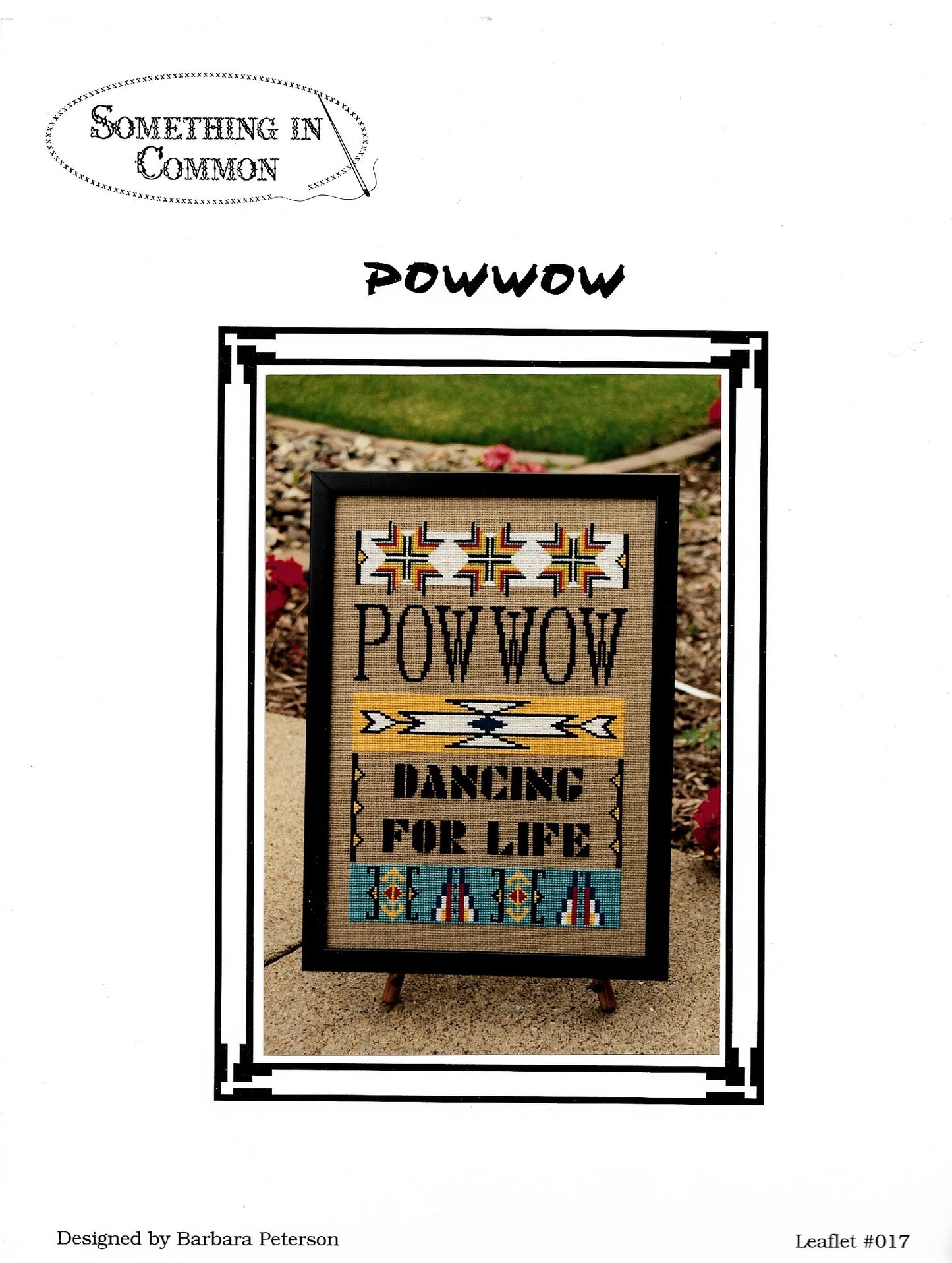 Something in Common PowWow dancing for life native american cross stitch pattern