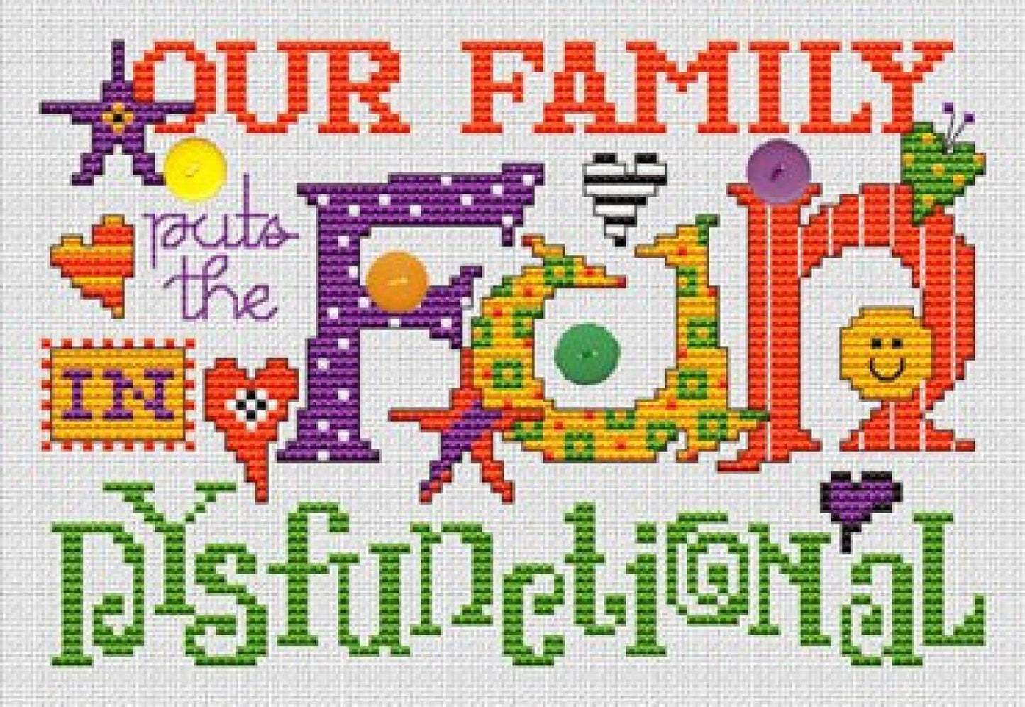 Sue Hillis DysFUNctional PS149 cross stitch pattern