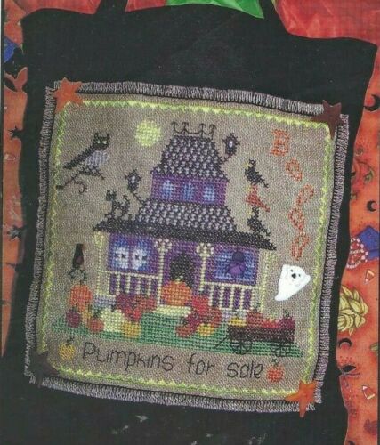 Stitching Parlor Pumpkins For Sale Halloween cross stitch pattern