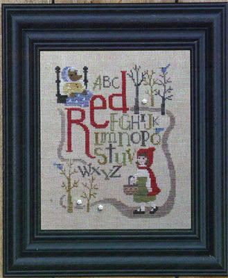 Bent Creek Red little red riding hood cross stitch pattern