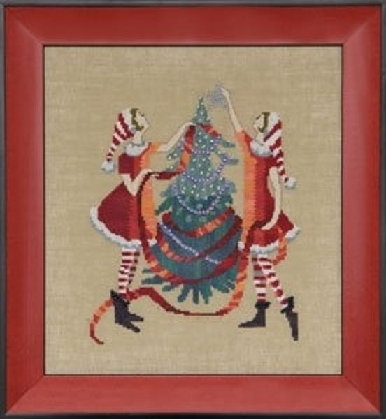 Nora Corbett Red Tree NC173 Christmas cross stitch pattern