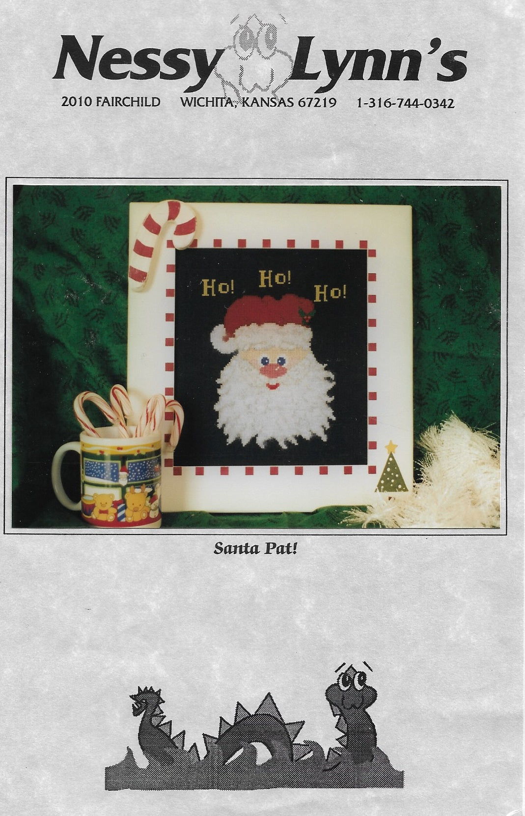 Nessy Lynn's Santa Pat! christmas cross stitch pattern