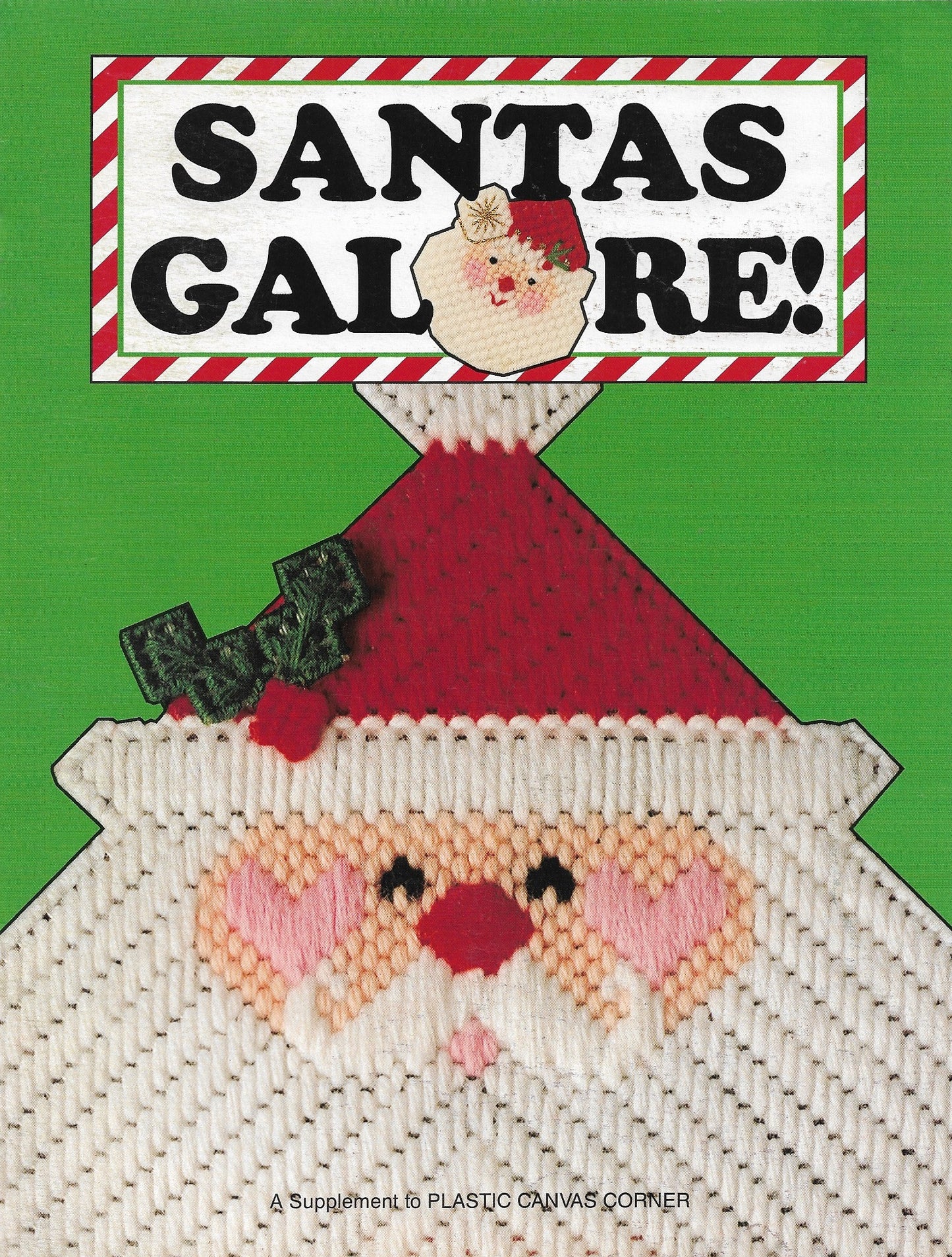 Leisure Arts Santas Galore RENPCC6 plastic canvas pattern