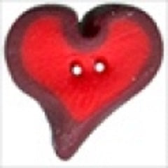 Stoney Creek Heart Two-Tone Folk, SB003 cross stitch button