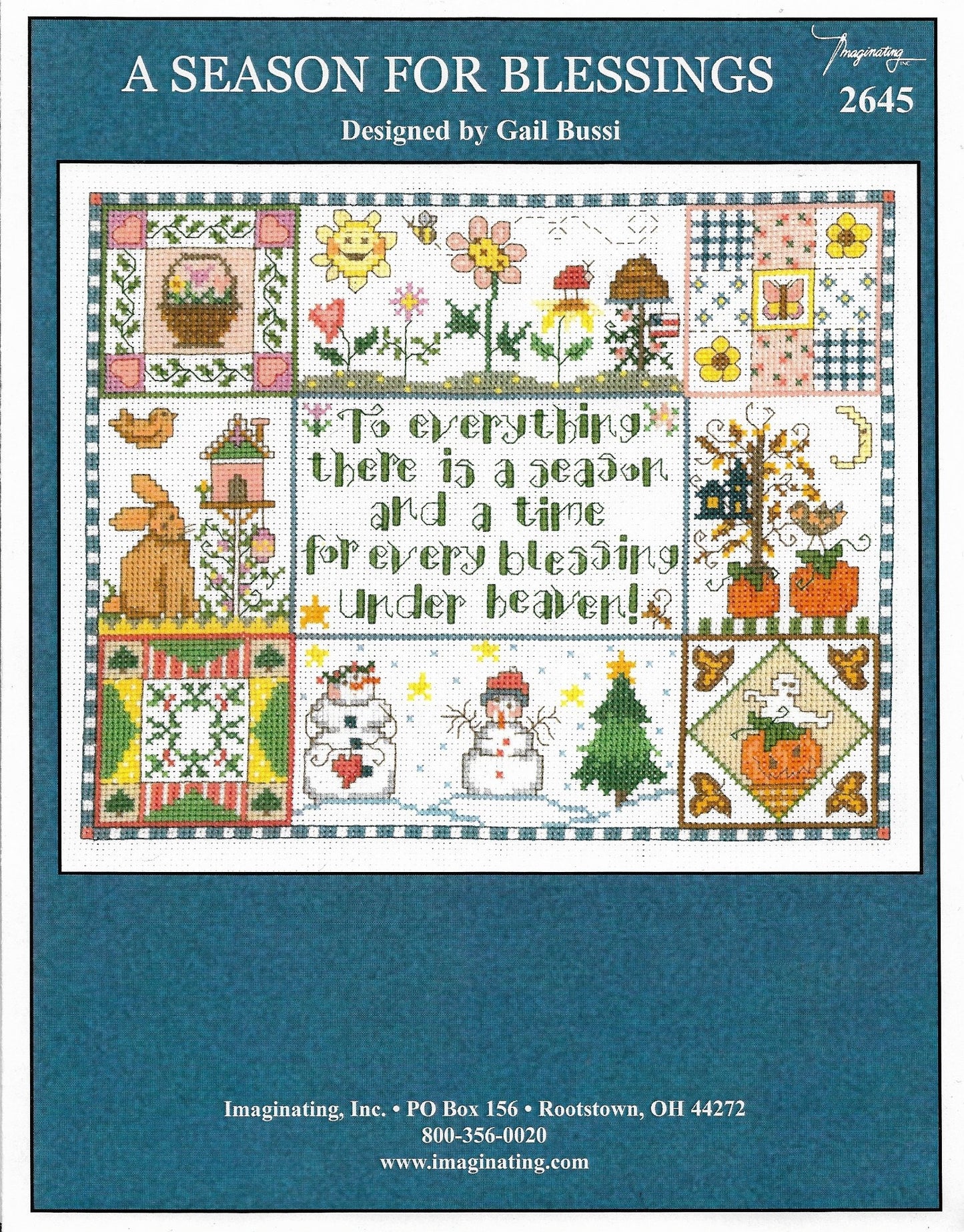 Imaginating A Season for blessings 2645 cross stitch pattern
