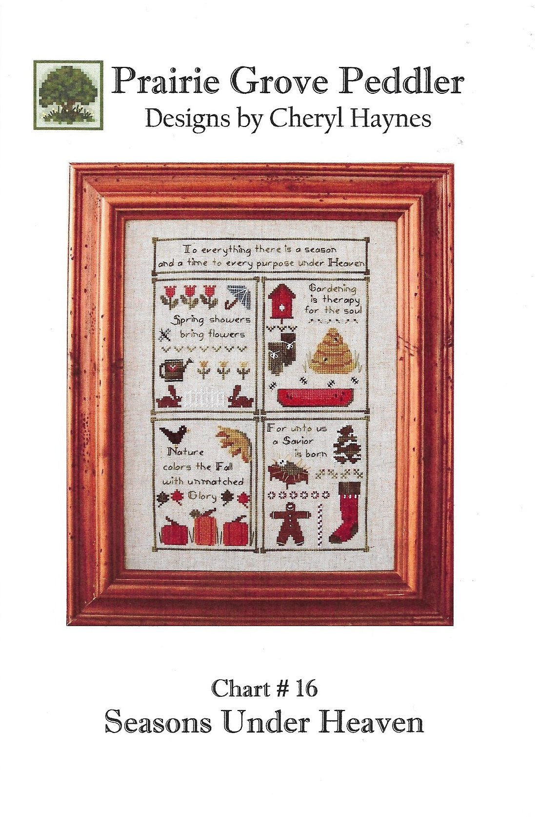 HPrairie Grove Peddler Seasons Under Heaven cross stitch pattern