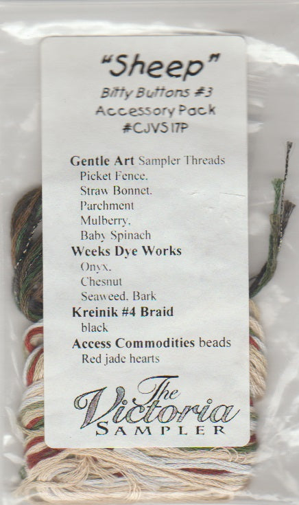 Sheep Bitty Button #3 Embellishment Pack