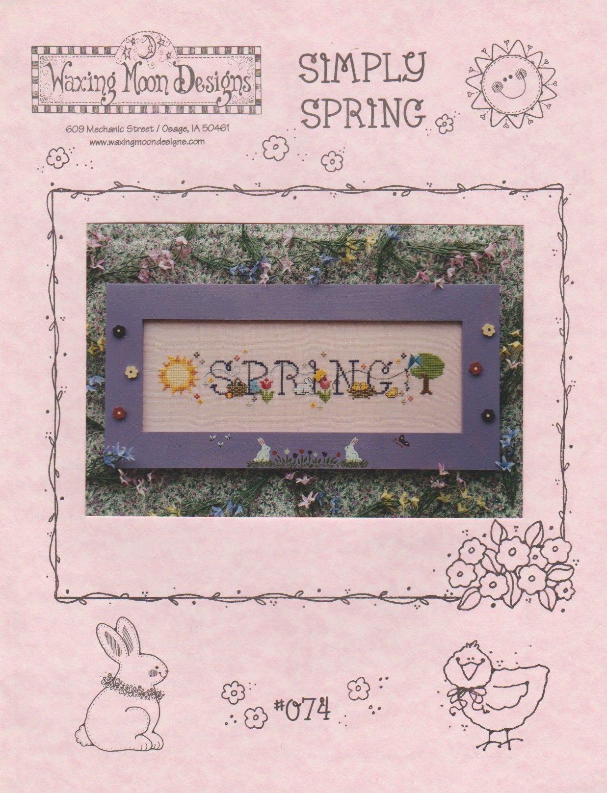 Waxing Moon Simply Spring 074 cross stitch pattern