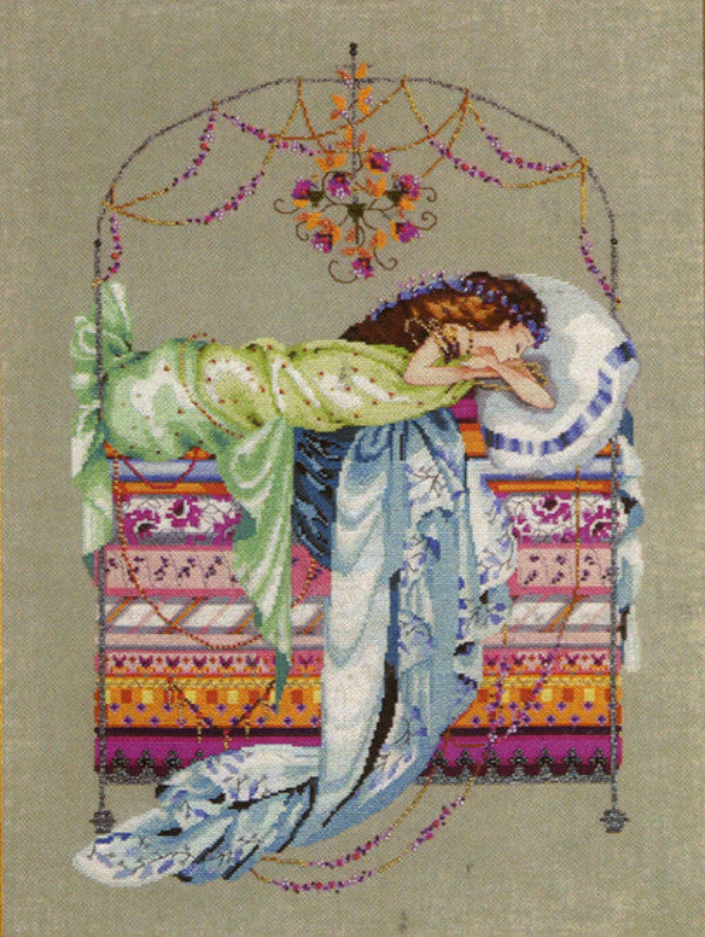 Mirabilia Sleeping Princess Nora Corbett MD-123 cross stitch pattern