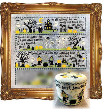 Tiny Modernist Sleepy Hollow part 3 mystery sampler cross stitch pattern