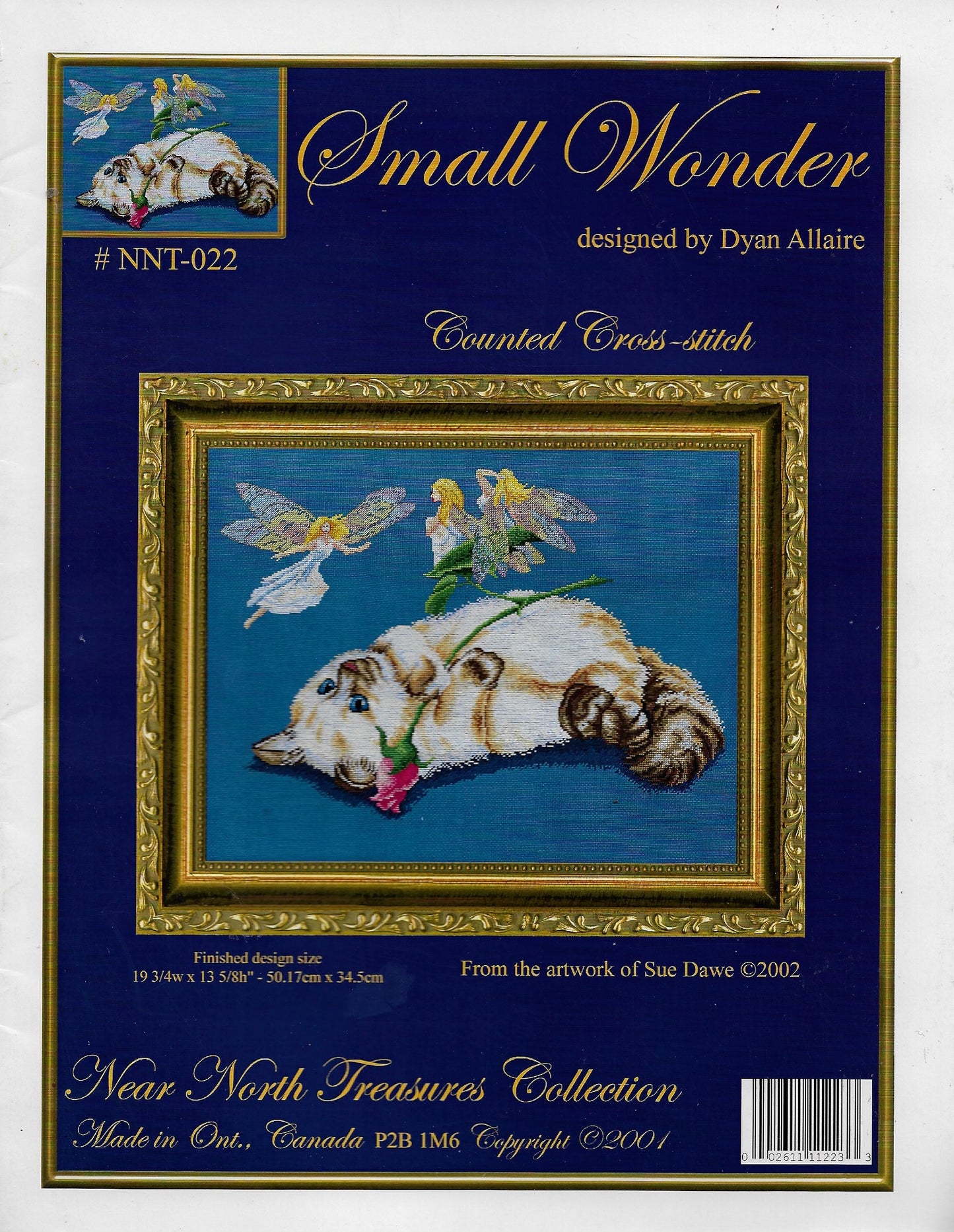 Kustom Krafts Small Wonders NNT-022 cat cross stitch pattern