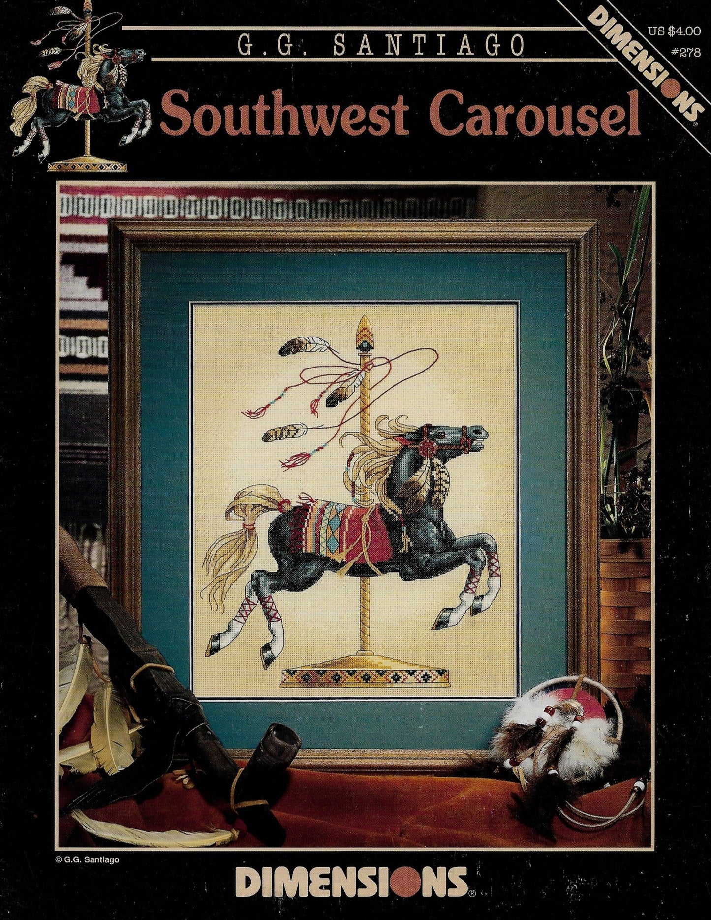 Dimensions Southwest Carousel 278 cross stitch pattern