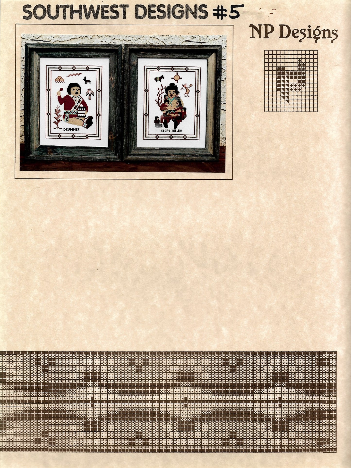 NP Designs Southwest Designs #5 native american cross stitch kit