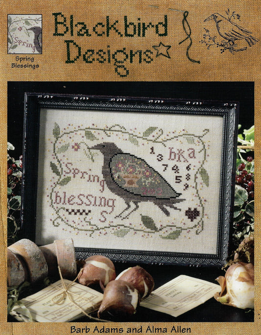 Blackbird Designs Spring Blessings cross stitch pattern