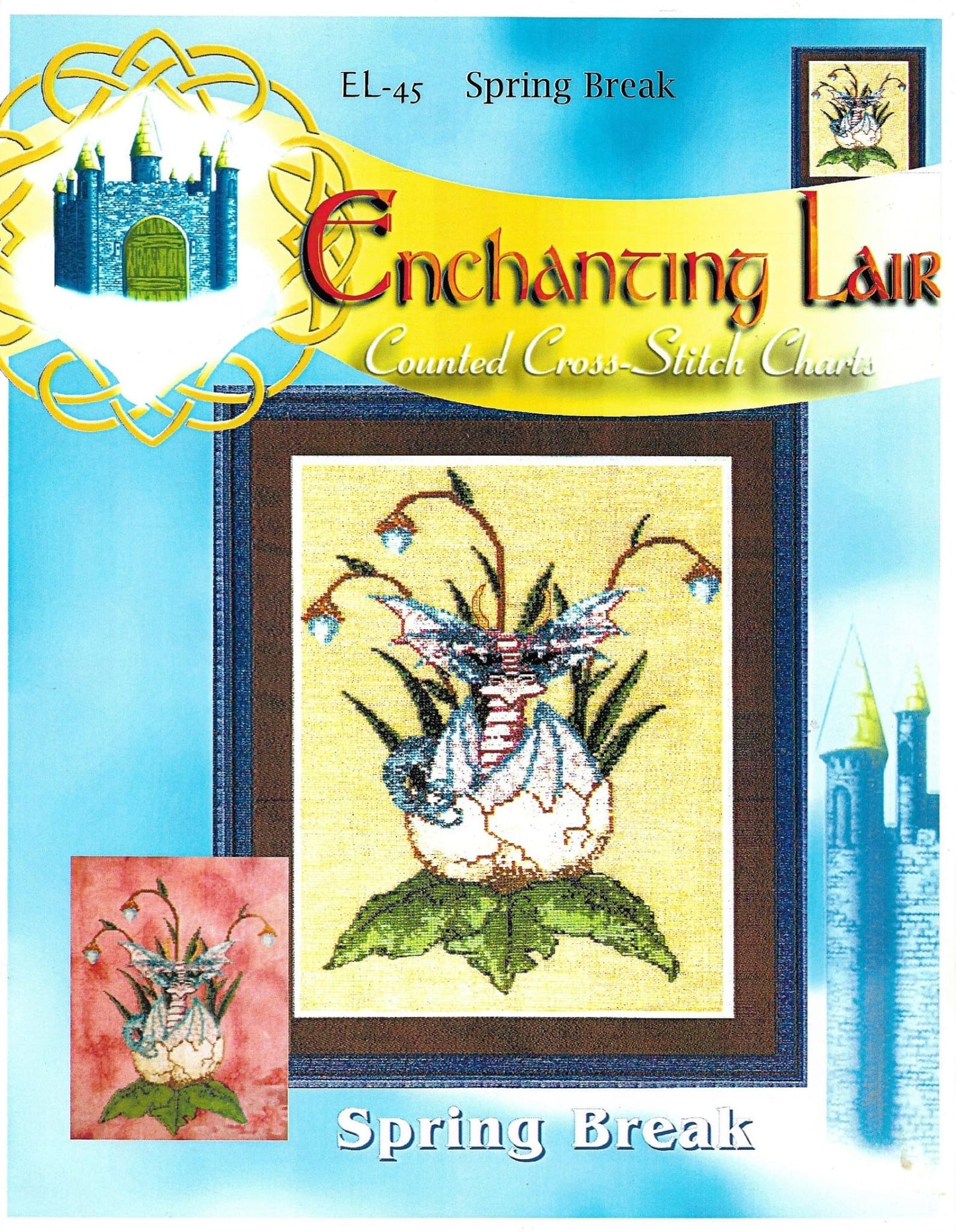 Enchanting Lair Spring Break EL-45 cross stitch pattern