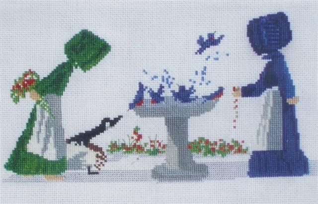 Diane Graebner Spring Cleaning DGX-132 Amish cross stitch patterns