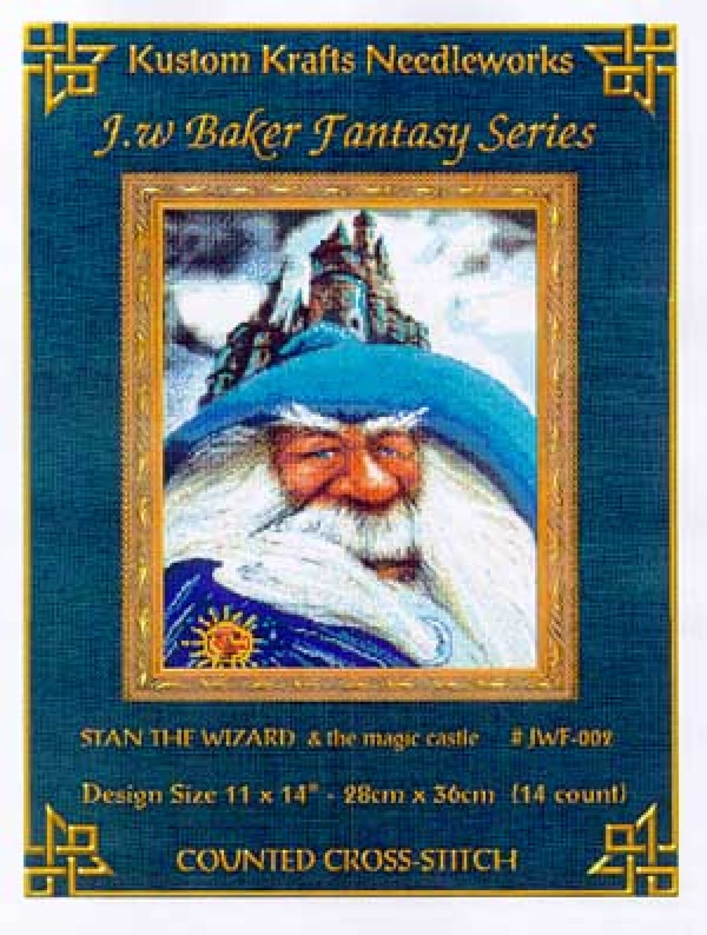 Kustom Krafts Stan The Wizard and the magic castle JWF-002 cross stitch pattern