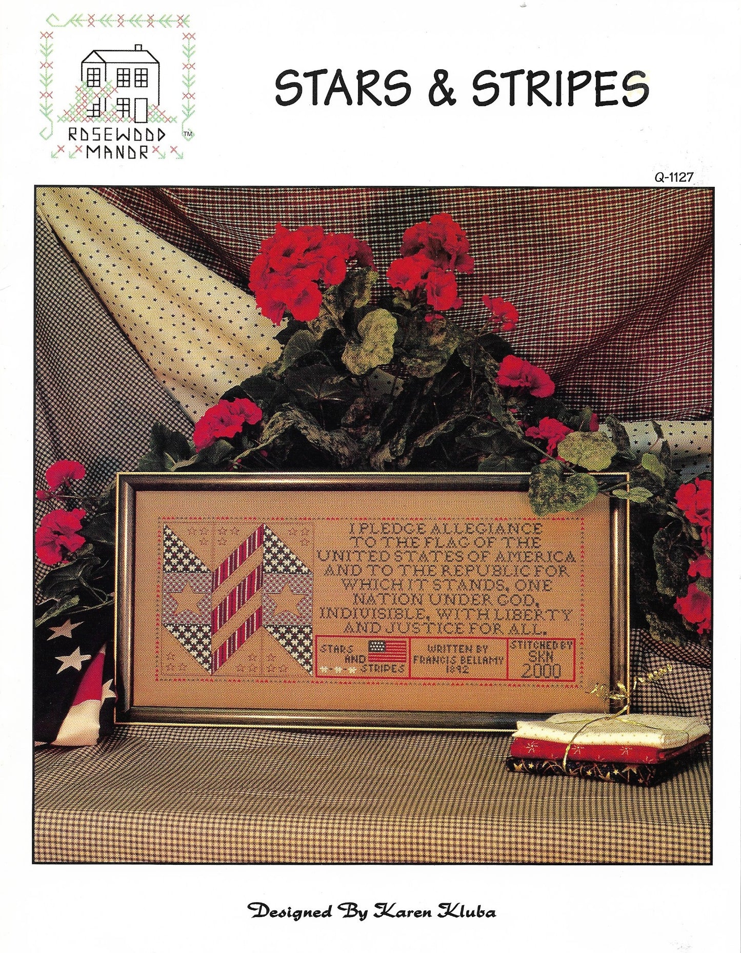 Rosewood Manor Stars & Stripes Q-1127 cross stitch pattern