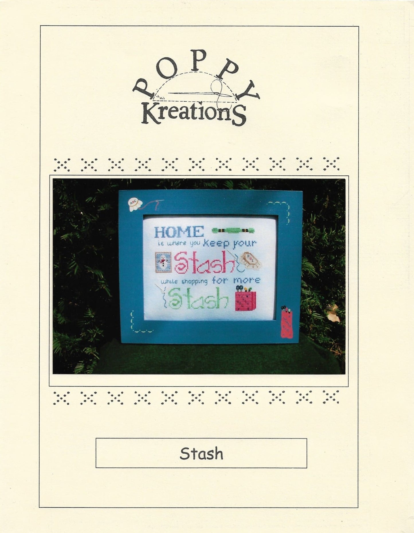 Poppy Creations Stash cross stitch pattern