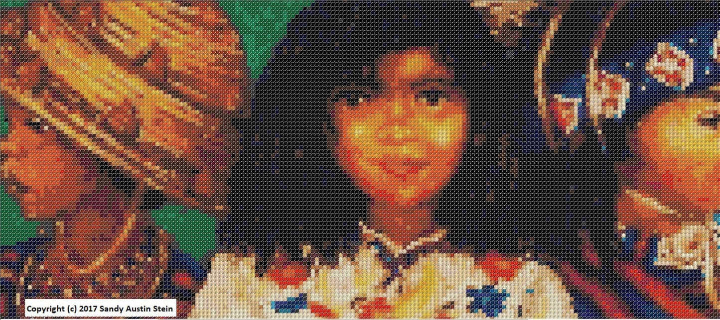 Austin thread crafts Children are the light of the world by Sandy Austin Stein native american cross stitch pattern
