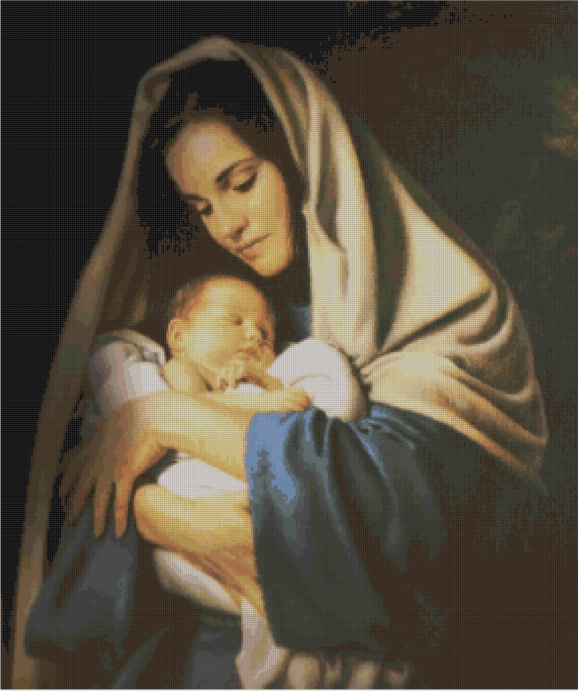 Madona and Child pattern