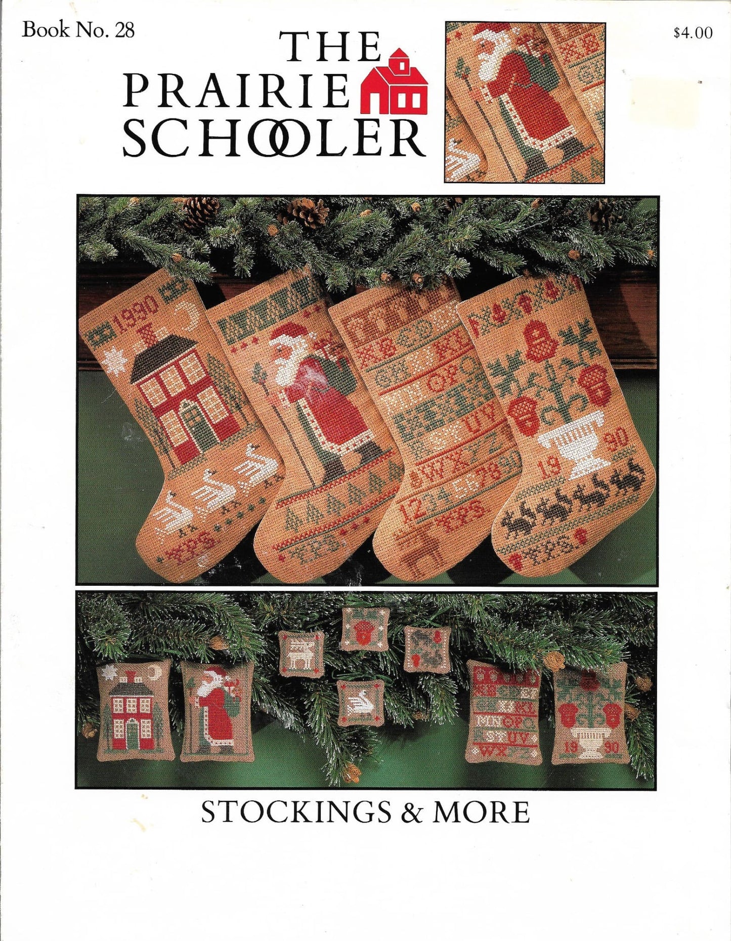 Prairie Schooler Stockings & More PS28 christmas cross stitch pattern