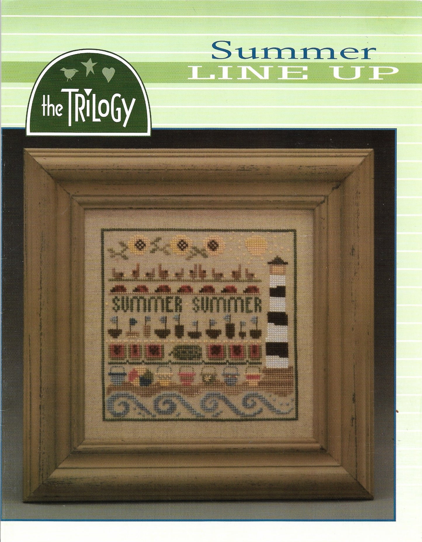 Trilogy Summer Line Up cross stitch pattern