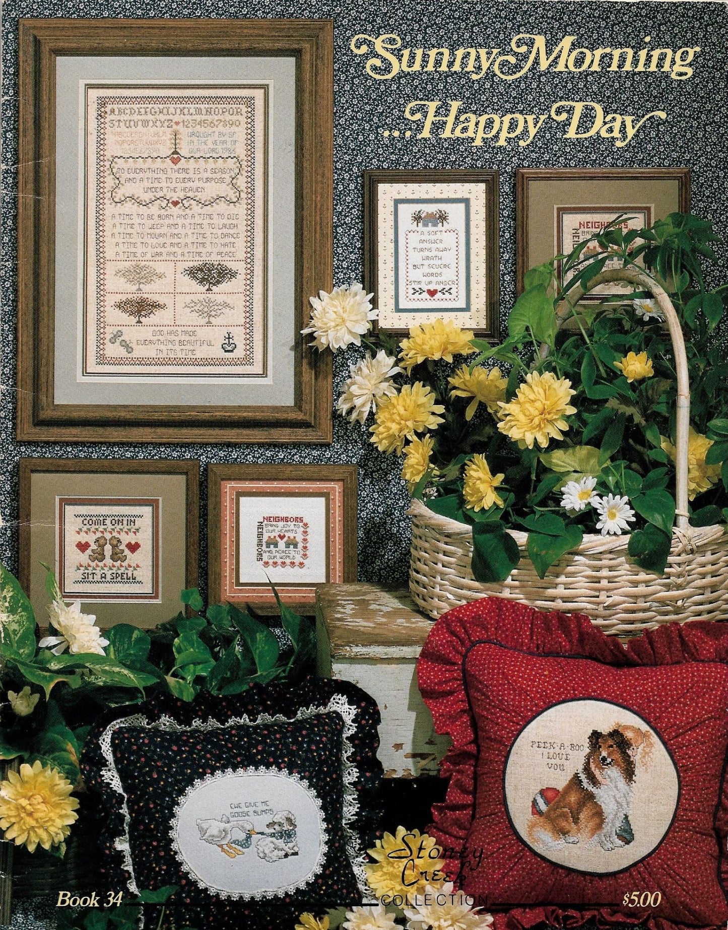 Stoney Creek Sunny Morning...Happy Day BK34 cross stitch pattern