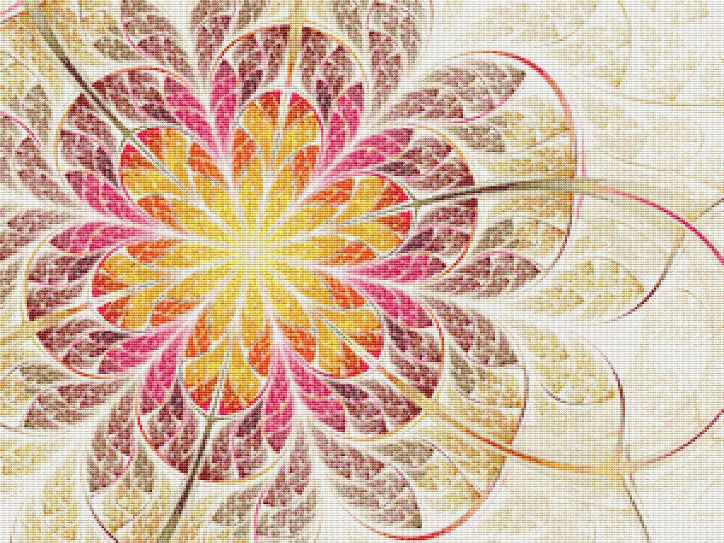 Sunset Fractal pattern