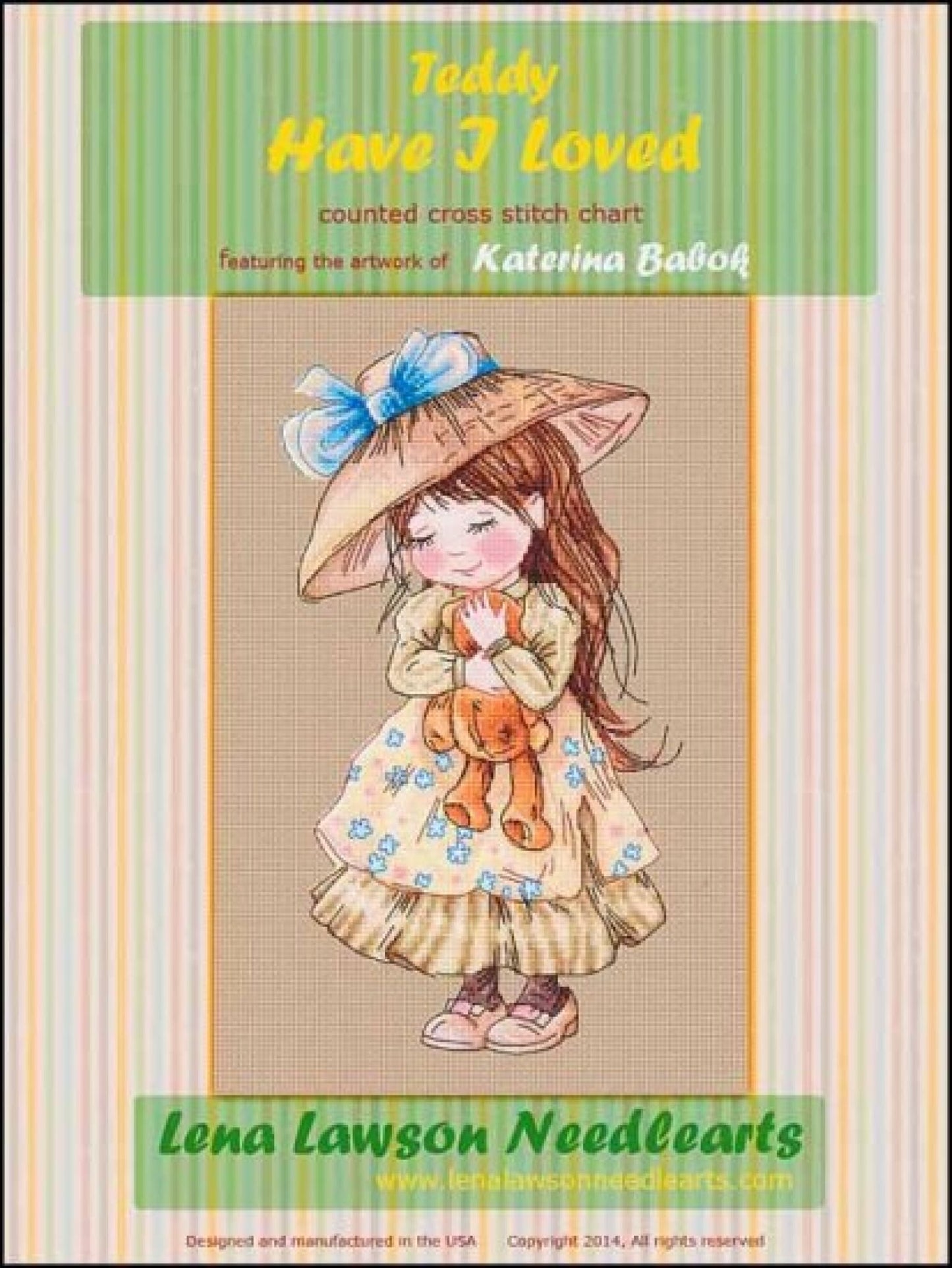Lena Lawson Teddy Have I Loved cross stitch pattern