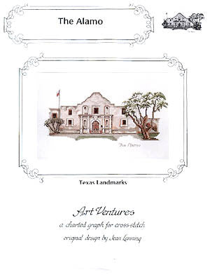 Art Ventures The Alamo San Antonio Texas cross stitch pattern