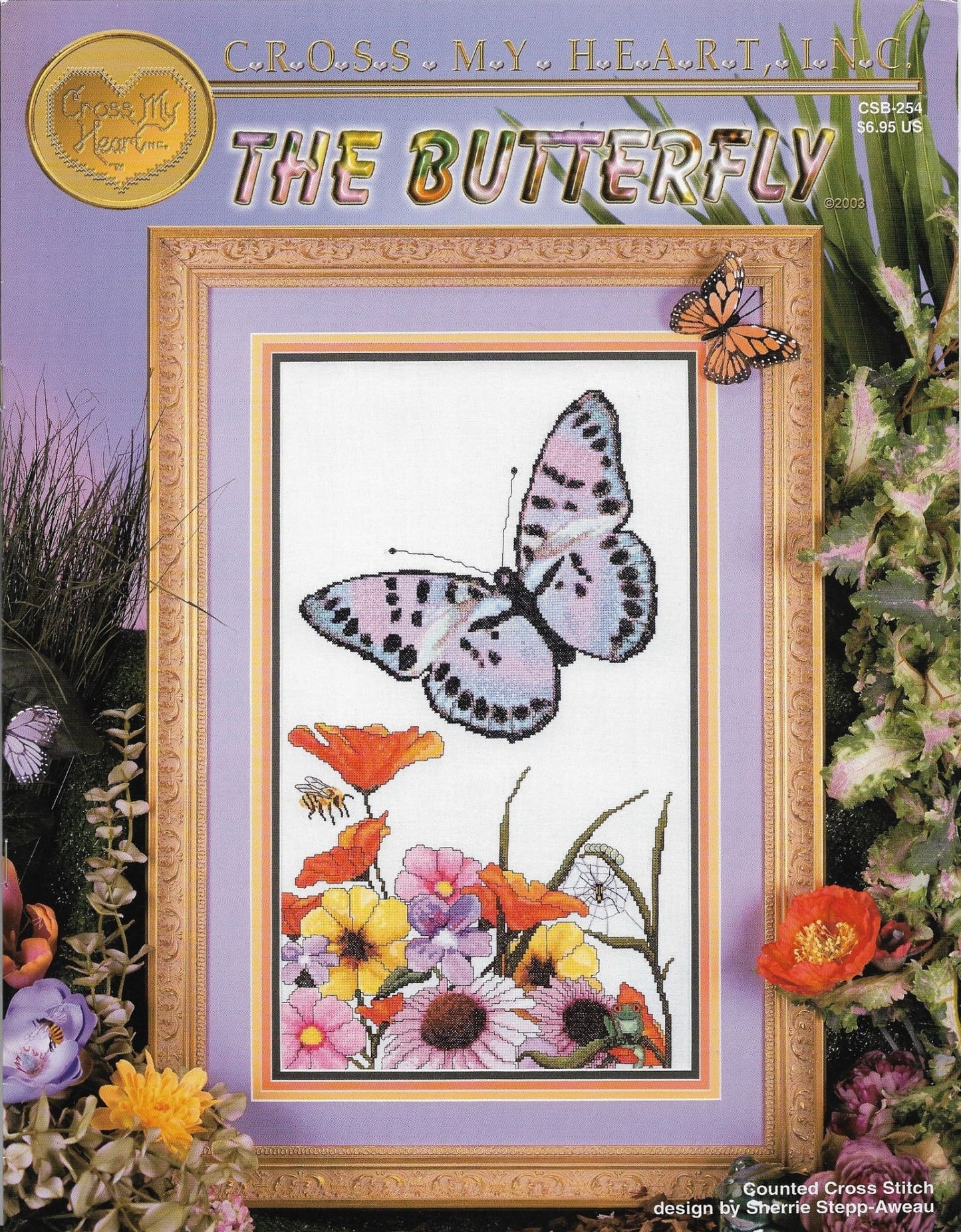 Cross My Heart The Butterfly CSB-254 cross stitch pattern