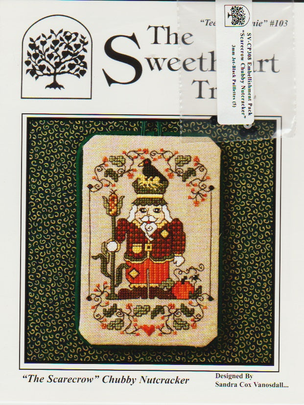 Sweetheart Tree "The Scarecrow" Chubby Nutcracker Teenie Tweenie #103 christmas cross stitch pattern