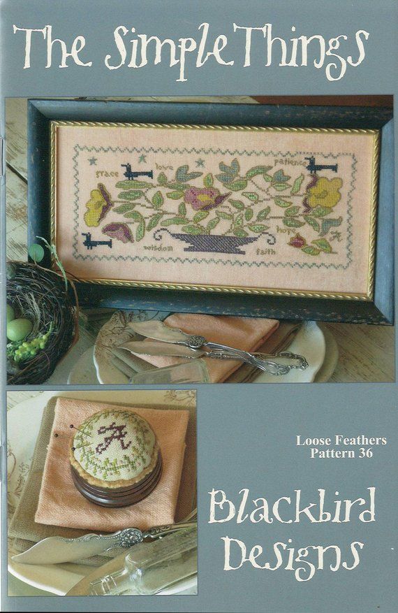 Blackbird Designs The Simple Things cross stitch pattern