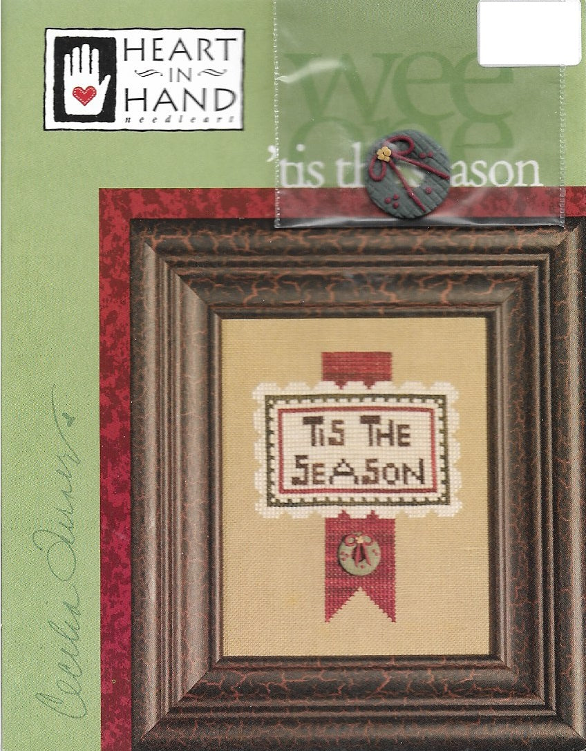 Heart in Hand 'tis the Season cross stitch pattern