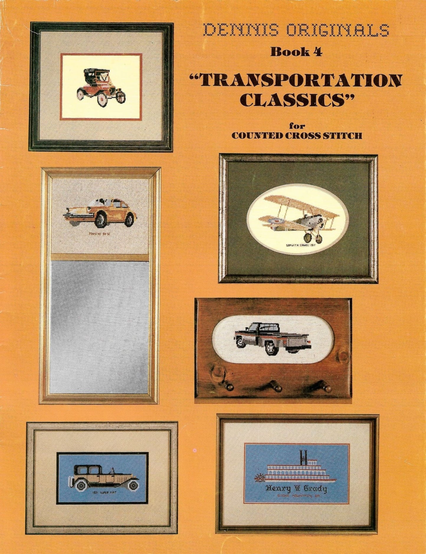 Dennis Originals Transportation Classics cross stitch pattern