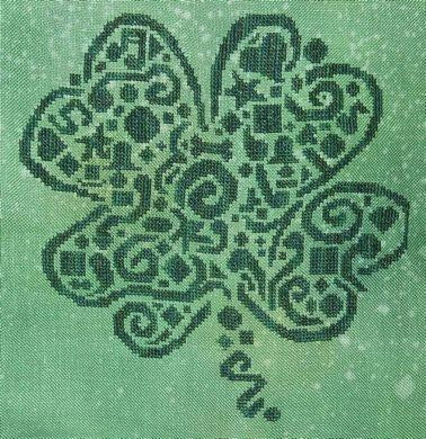 White Willow Designs Tribal shamrock cross stitch pattern