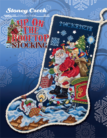 Stoney Creek Up On The Rooftop Stocking LFT588 cross stitch pattern