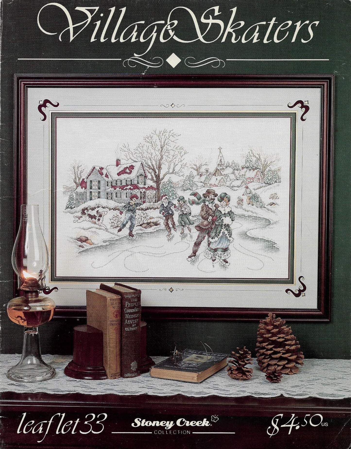 Stoney Creek Village Skaters LFT33 cross stitch pattern
