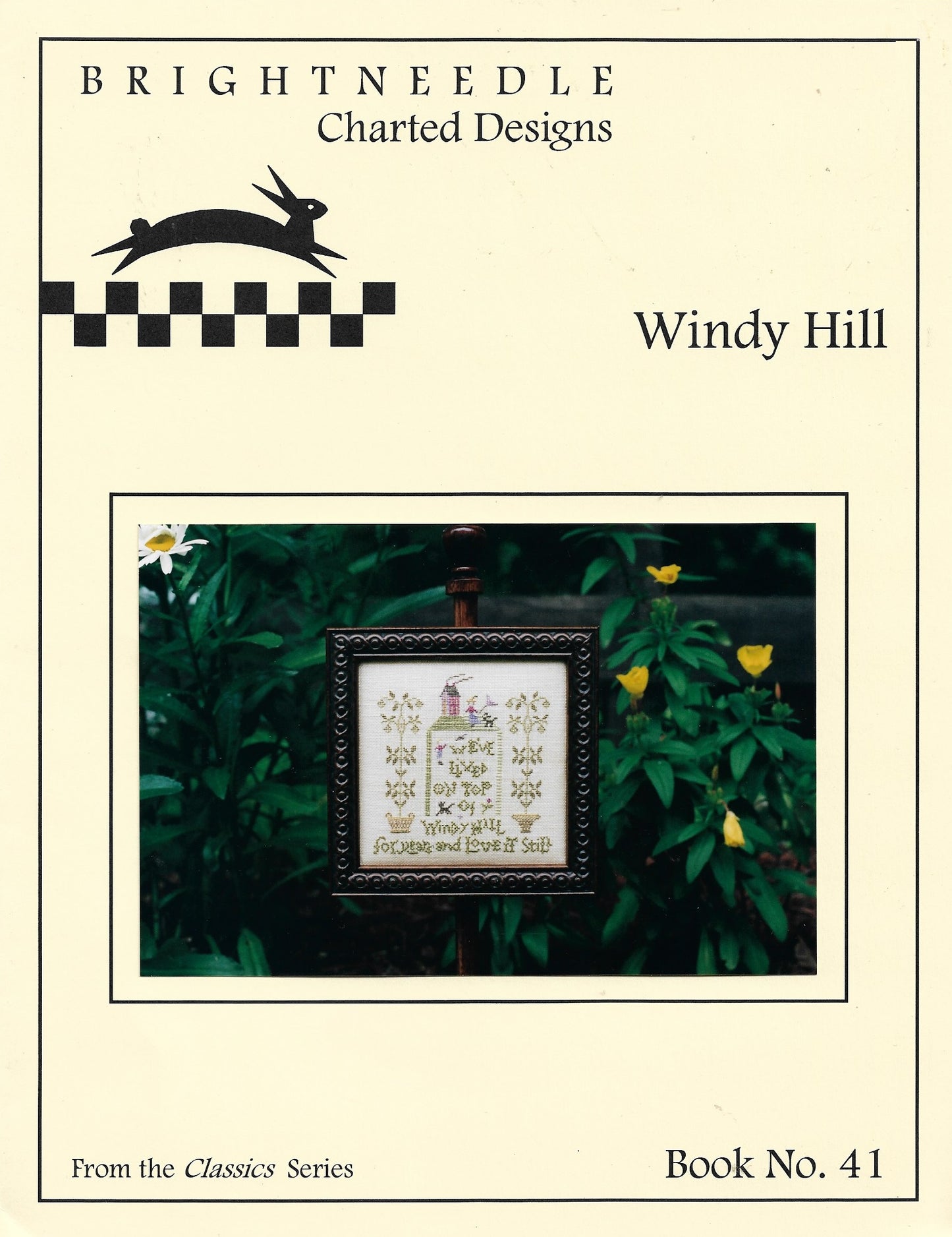 Brightneedle Windy Hill 41 primitive cross stitch pattern