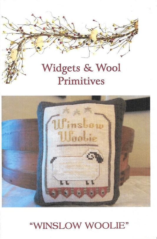 Widgets & Wool Primitives Winslow Woolie cross stitch pattern
