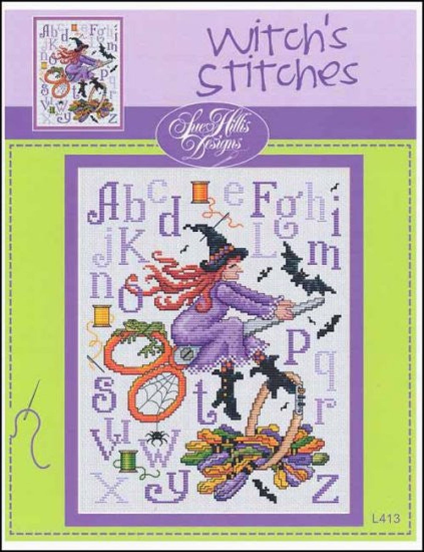 Sue Hillis Witch's Stitches cross stitch pattern