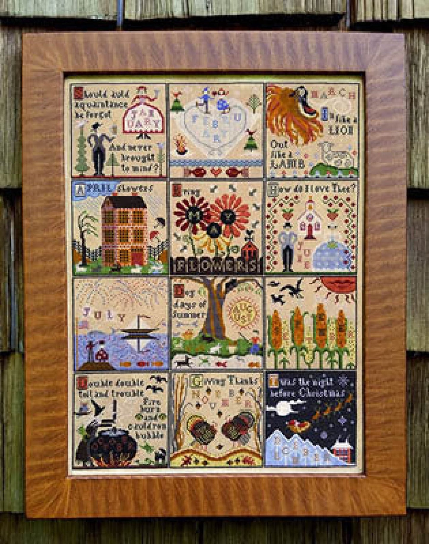 Carriage House Samplings Year at Hawk Run Hollow cross stitch pattern