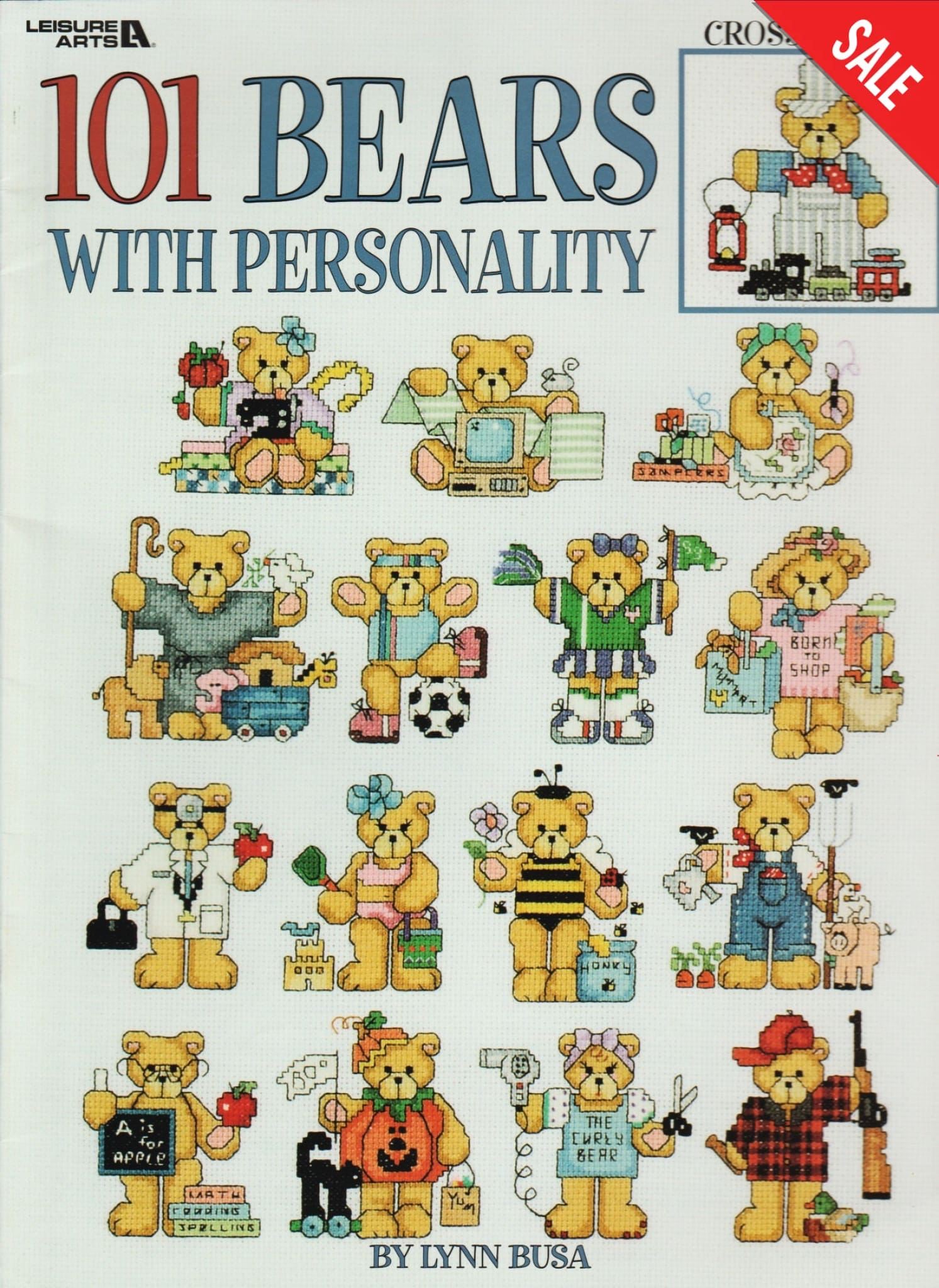 Leisure Arts 101 Bears with Personality 3103 cross stitch pattern