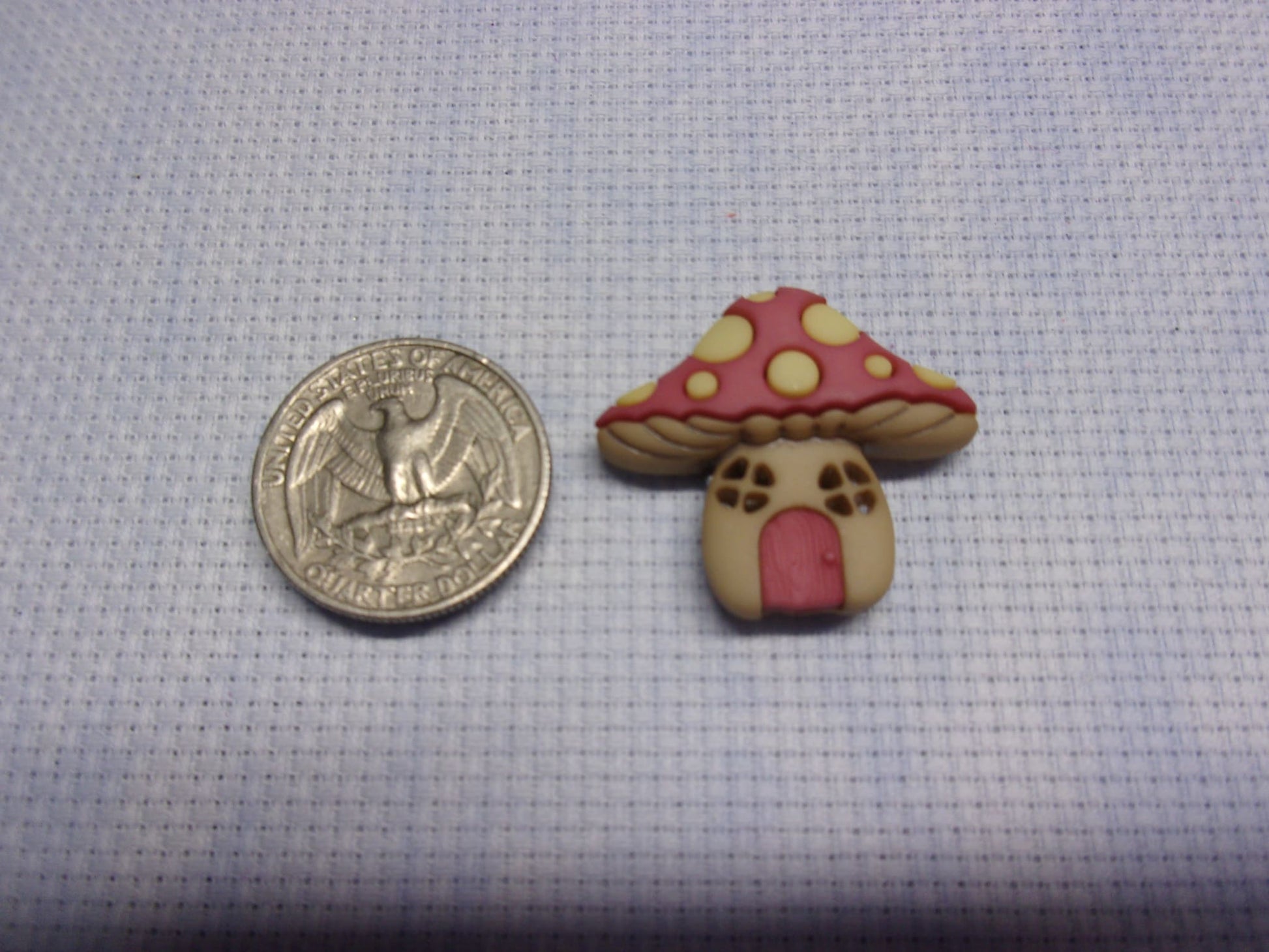 Mushroom House Needle Minders Pastel Brown