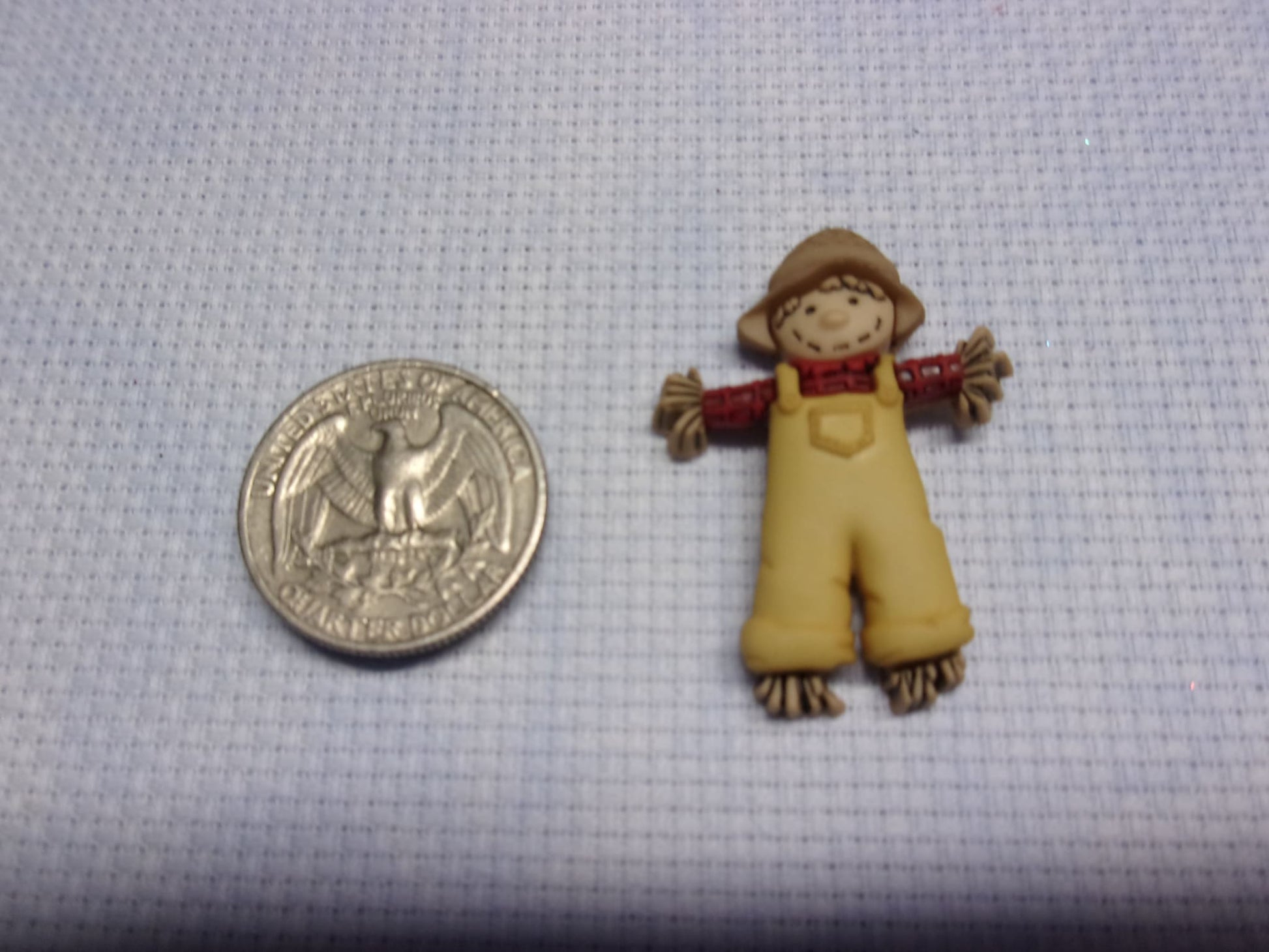 On The Farm Needle Minders Yellow Scarecrow