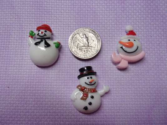 Resin Snowmen Needle Minders